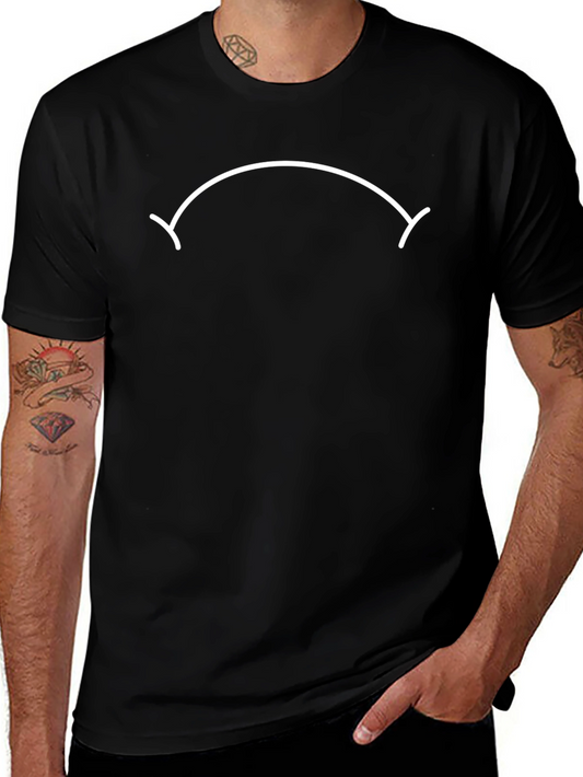 Sad Face Graphic T-Shirt - Unisex Black Tee