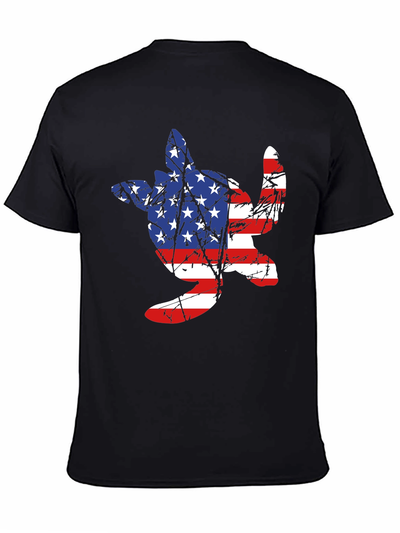 American Flag Turtle T-Shirt - Patriotic USA Tee