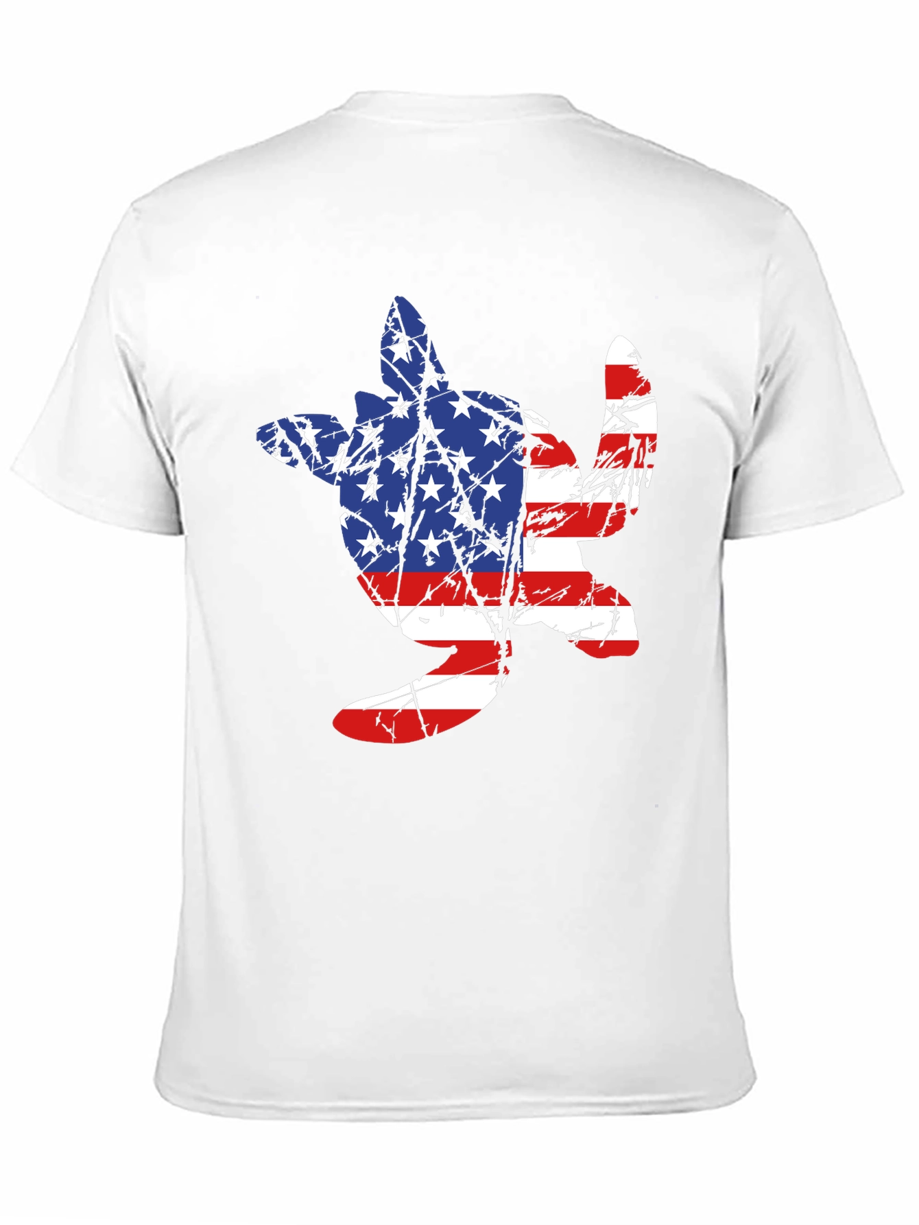 American Flag Turtle T-Shirt - Patriotic USA Tee