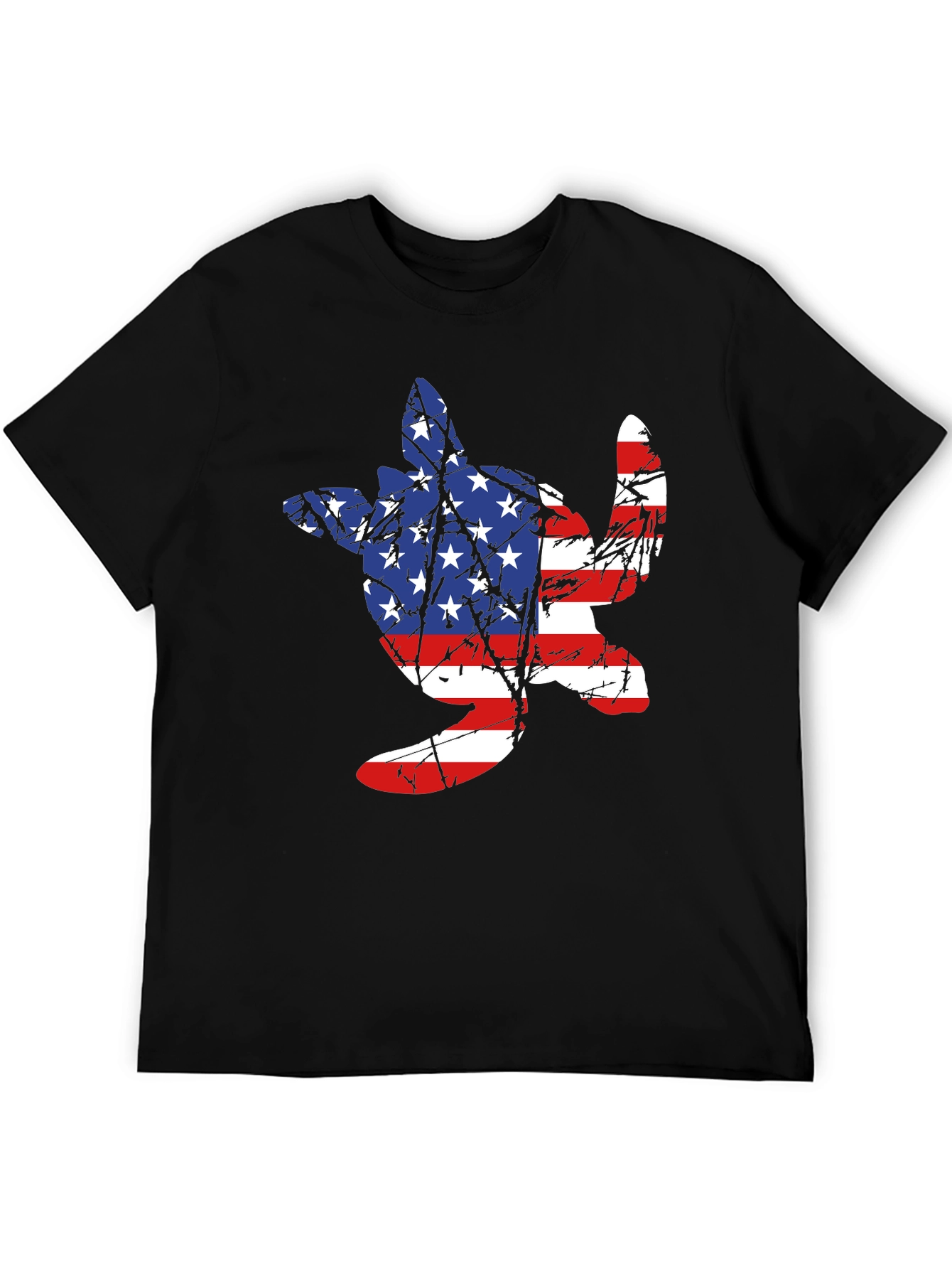 American Flag Turtle T-Shirt - Patriotic USA Tee