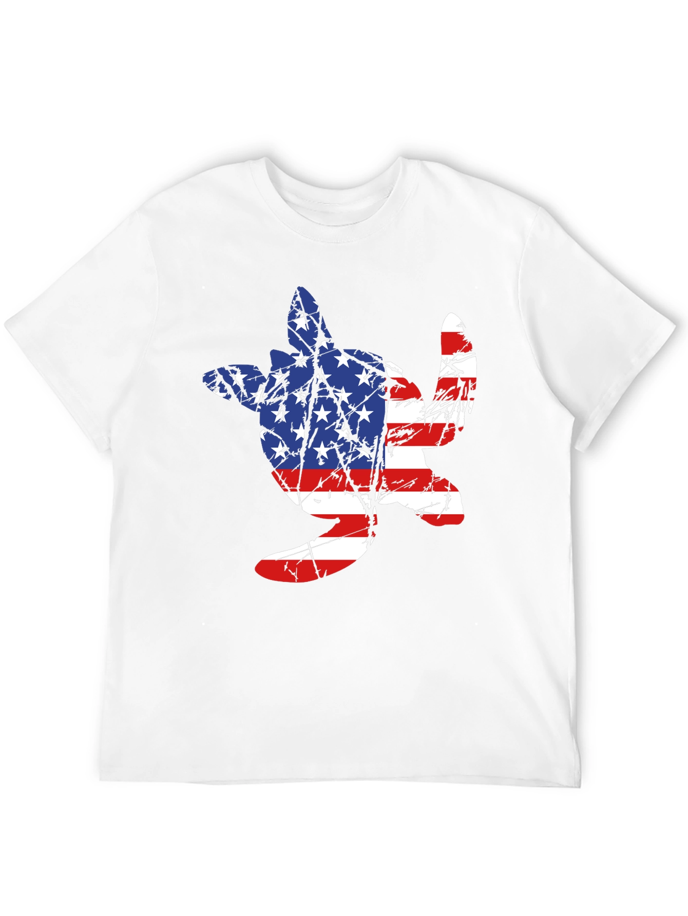 American Flag Turtle T-Shirt - Patriotic USA Tee