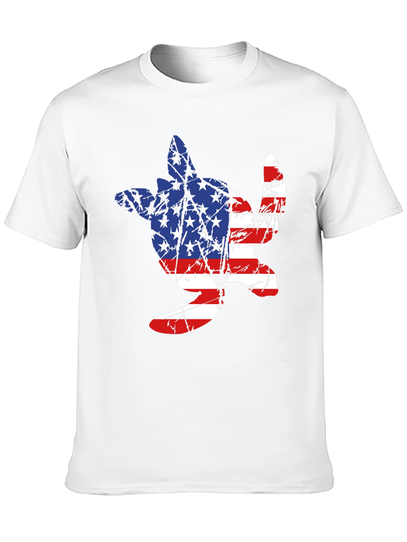 American Flag Turtle T-Shirt - Patriotic USA Tee