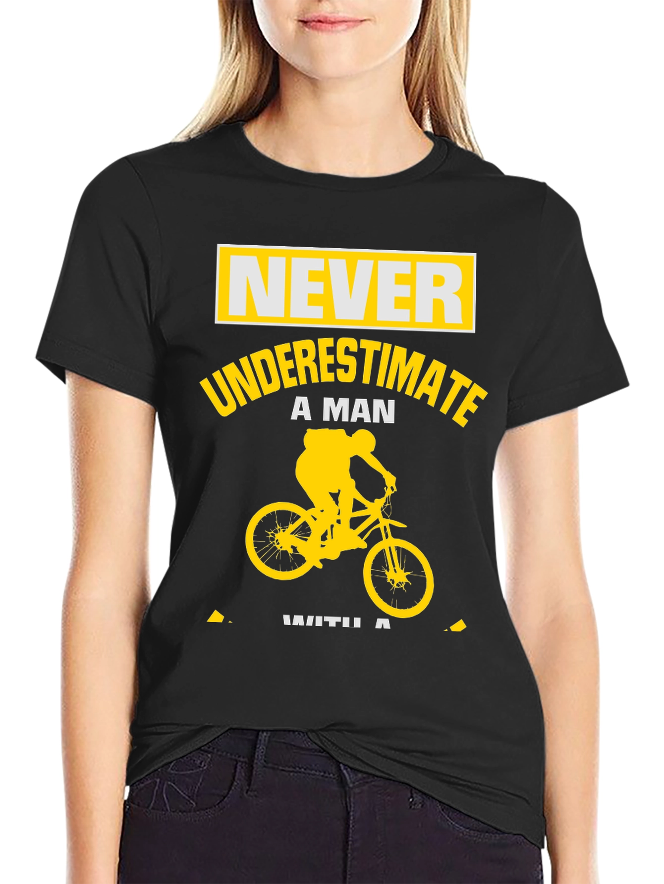 Never Underestimate Biker Man T-Shirt