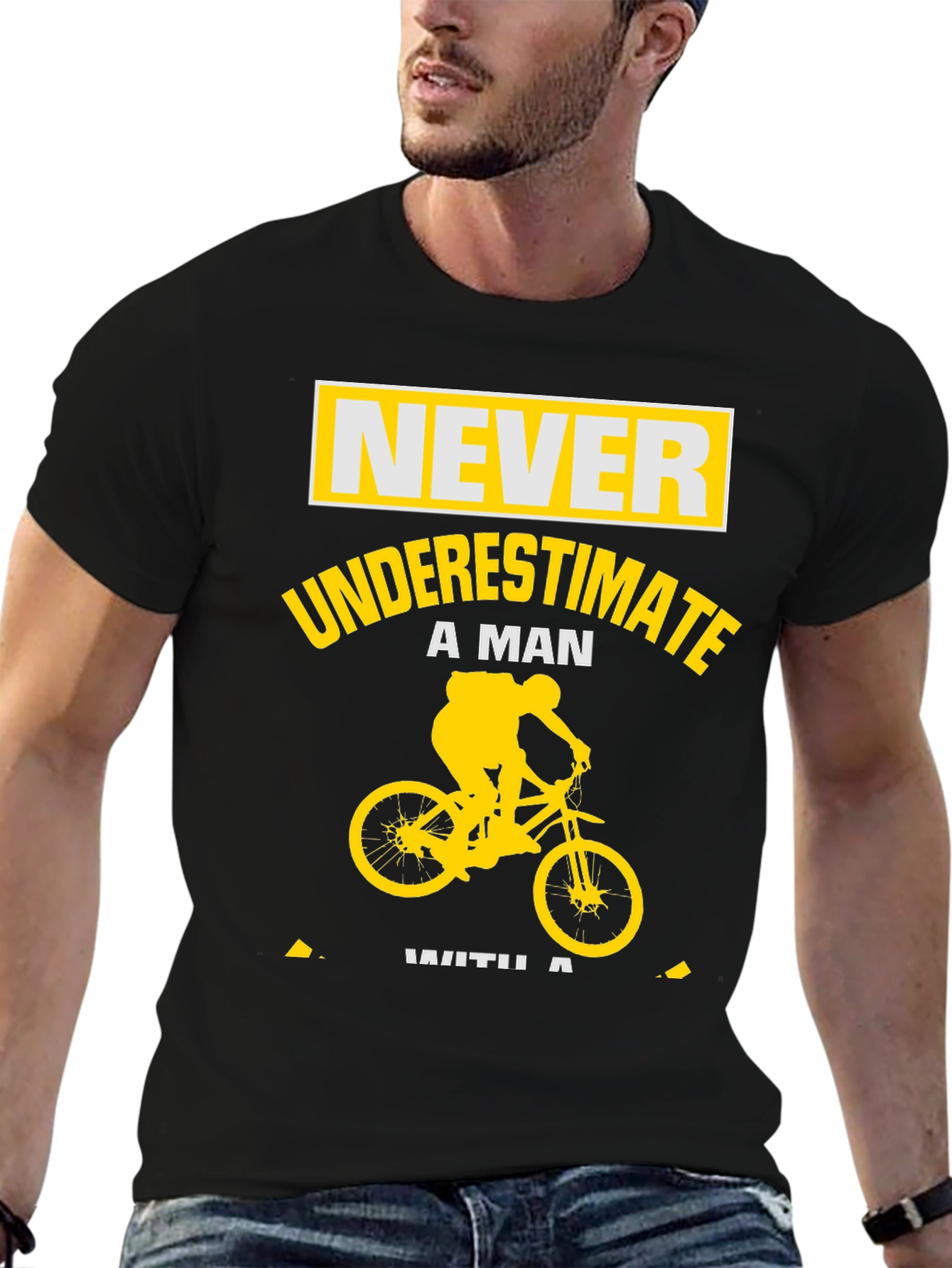 Never Underestimate Biker Man T-Shirt