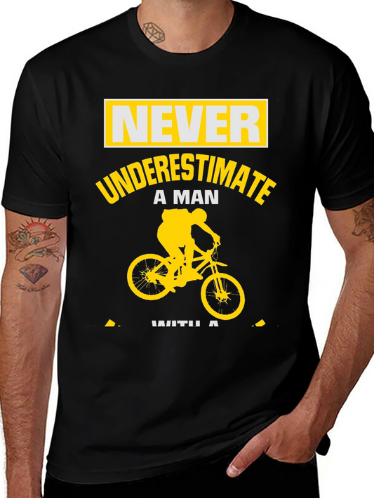 Never Underestimate Biker Man T-Shirt
