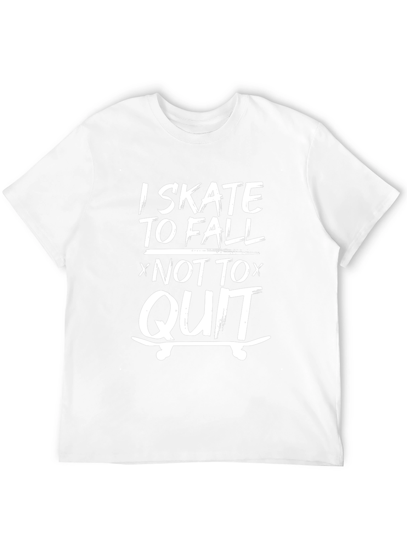 Skate to Fall Graphic Tee - Black Cotton T-Shirt
