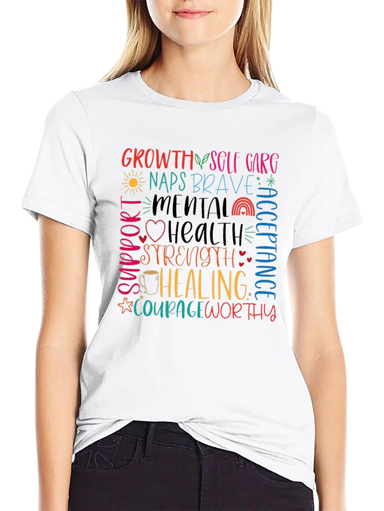Mental Health Awareness Graphic T-Shirt
