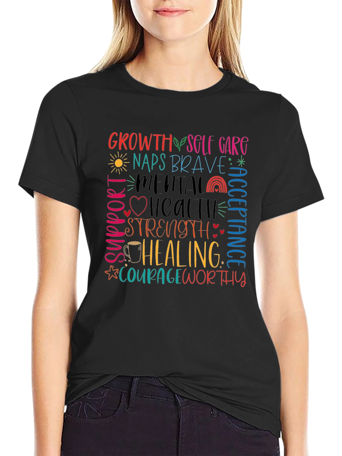 Mental Health Awareness Graphic T-Shirt