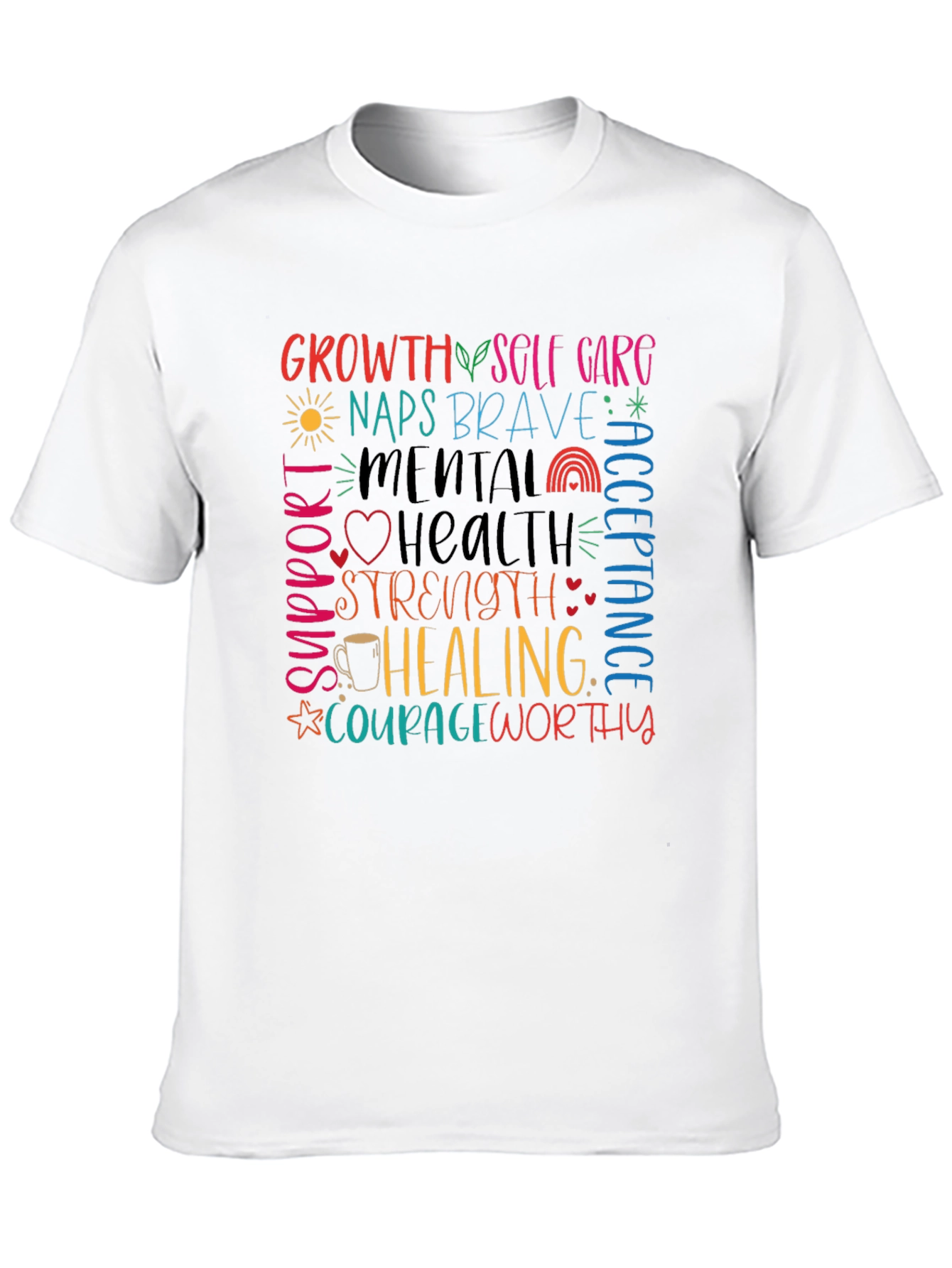 Mental Health Awareness Graphic T-Shirt