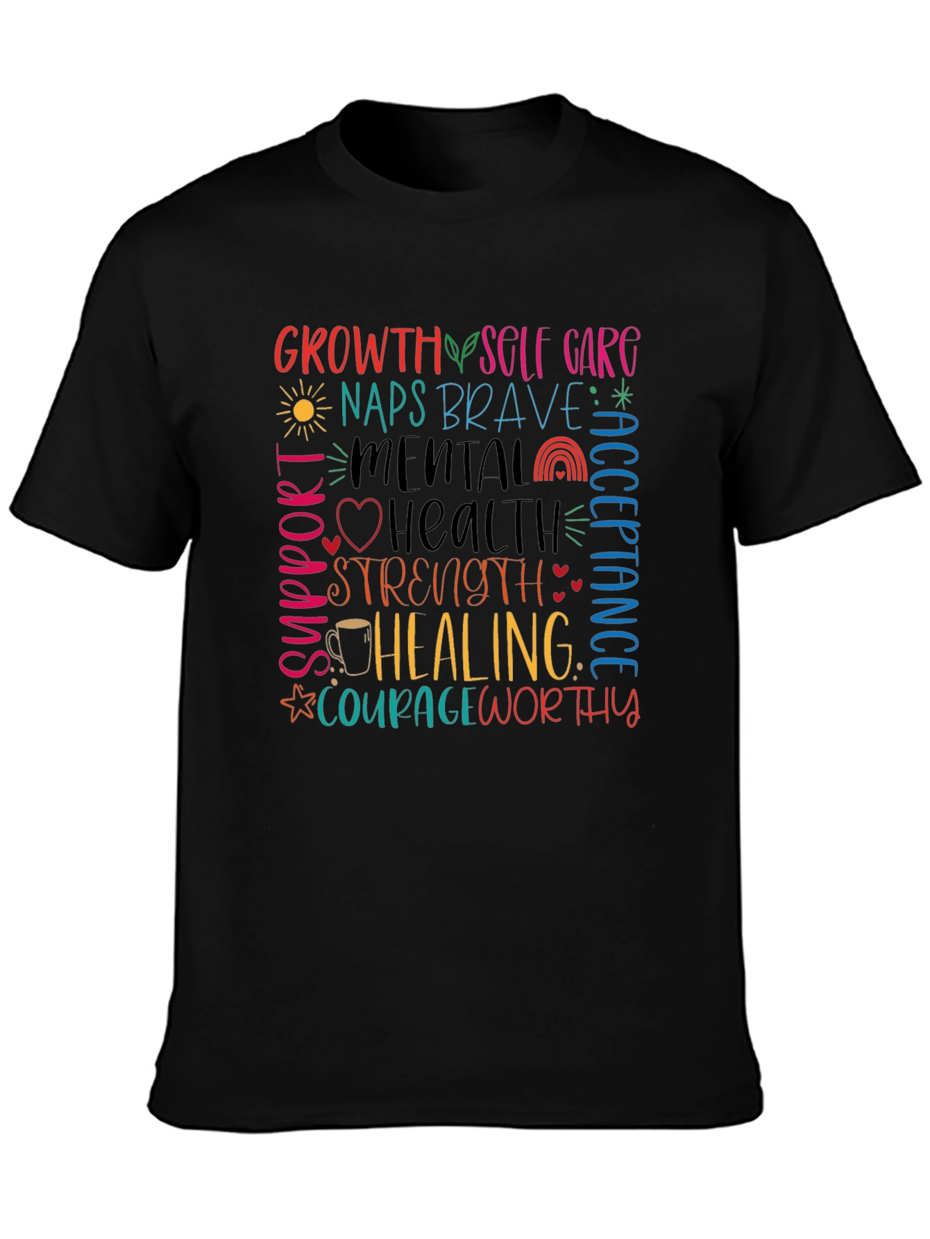 Mental Health Awareness Graphic T-Shirt