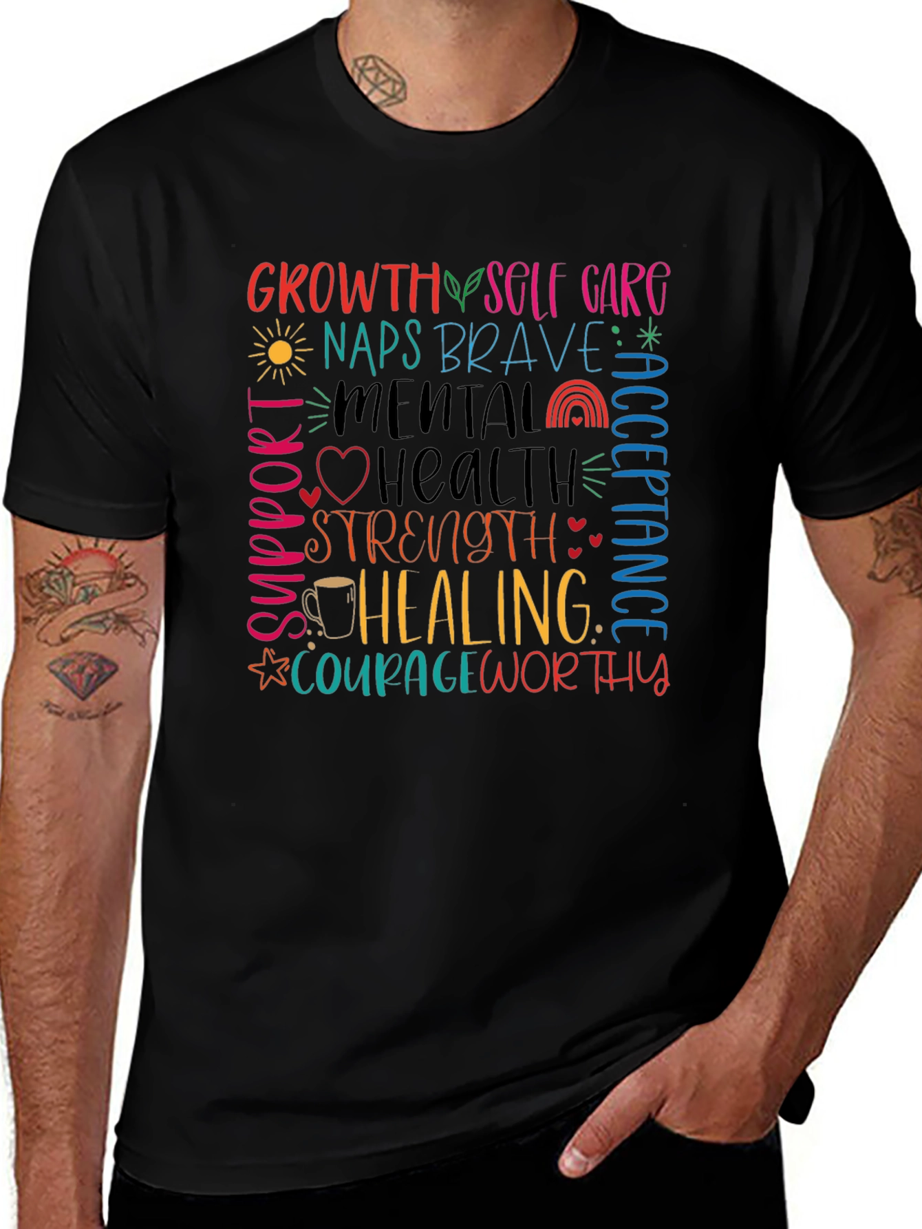 Mental Health Awareness Graphic T-Shirt
