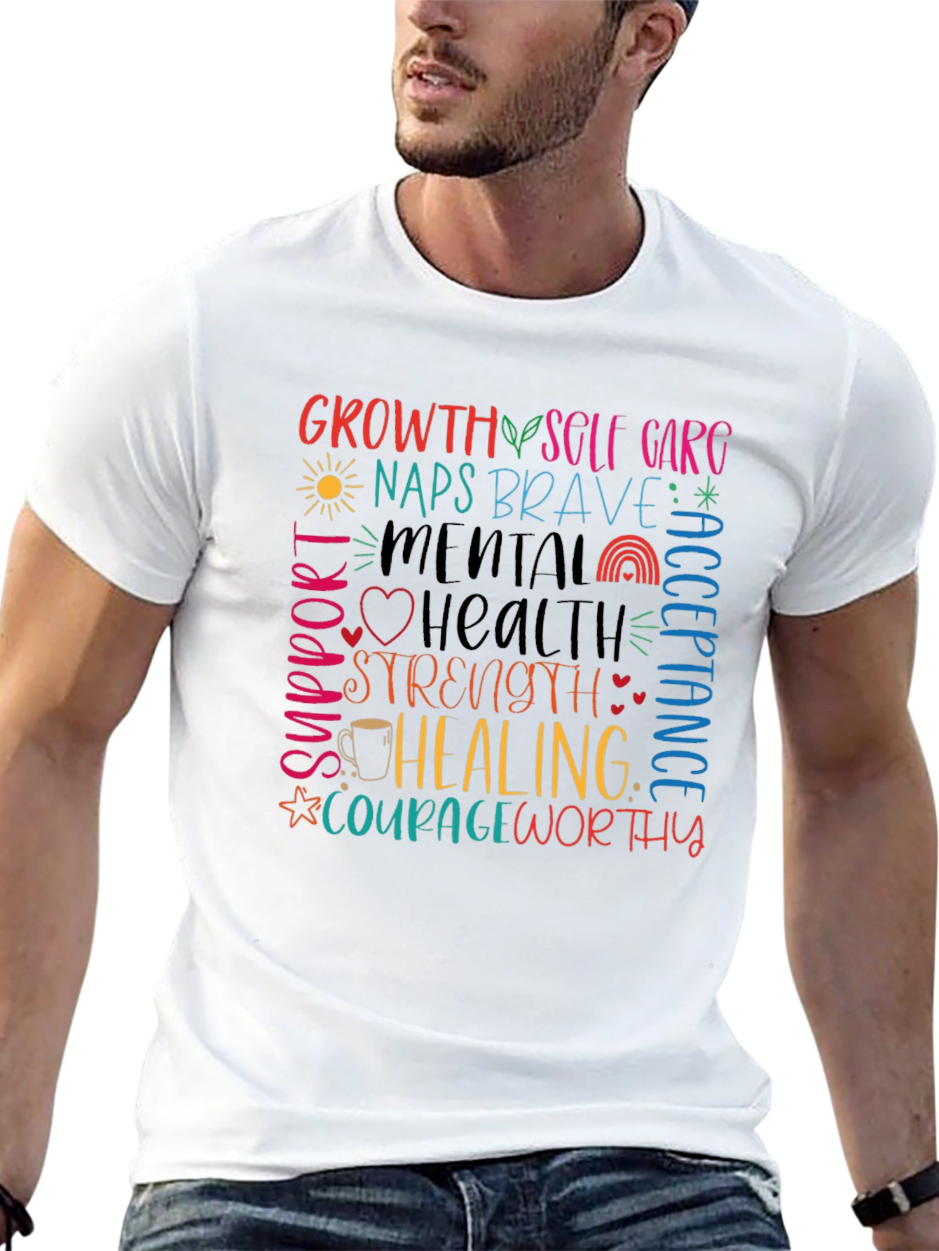 Mental Health Awareness Graphic T-Shirt