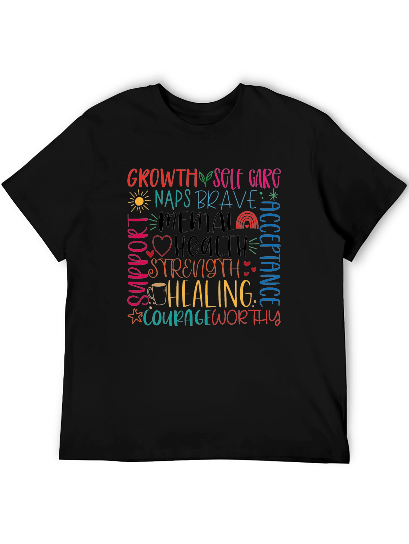 Mental Health Awareness Graphic T-Shirt