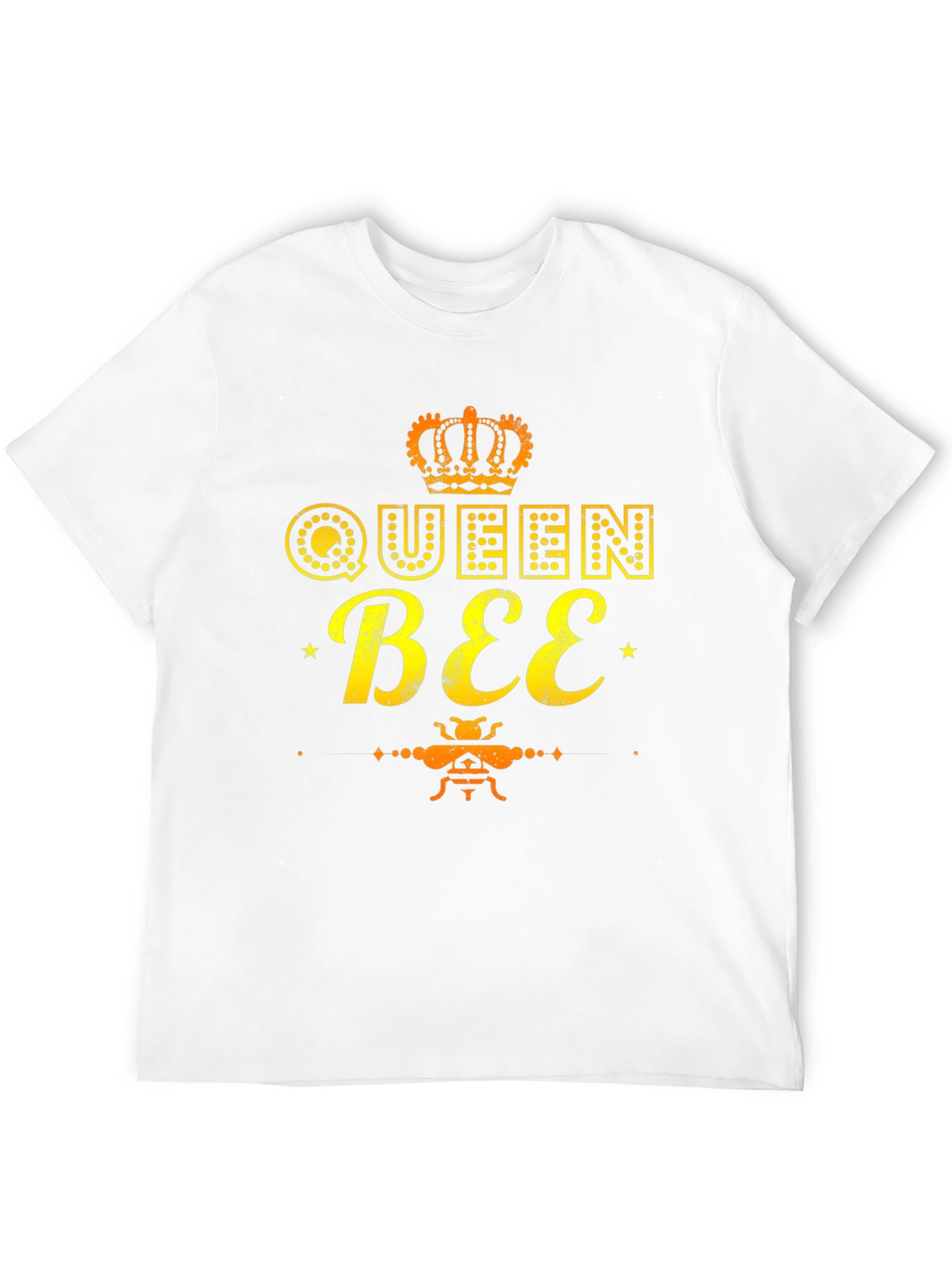 Queen Bee Graphic Tee - Black Cotton T-Shirt