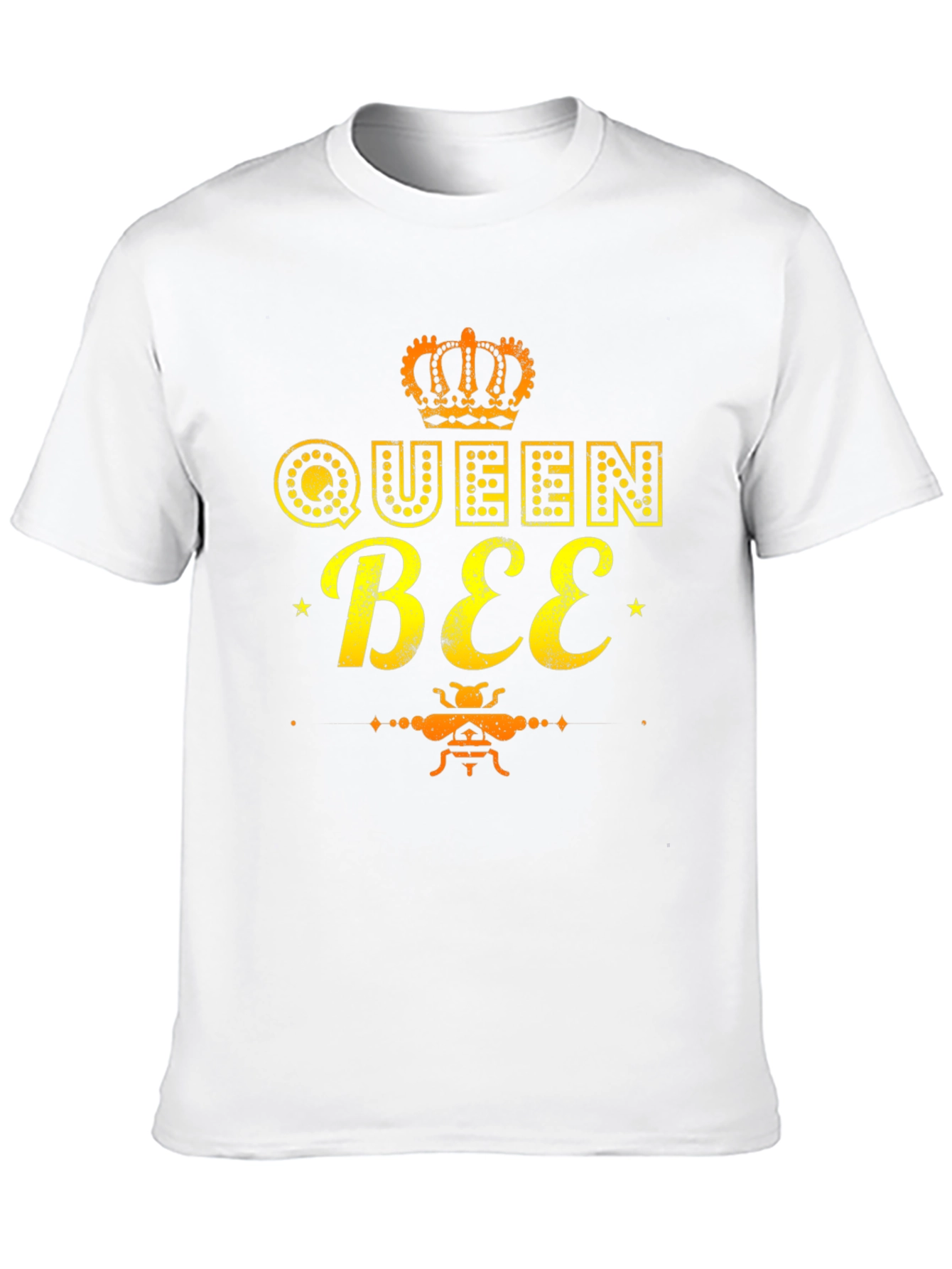 Queen Bee Graphic Tee - Black Cotton T-Shirt