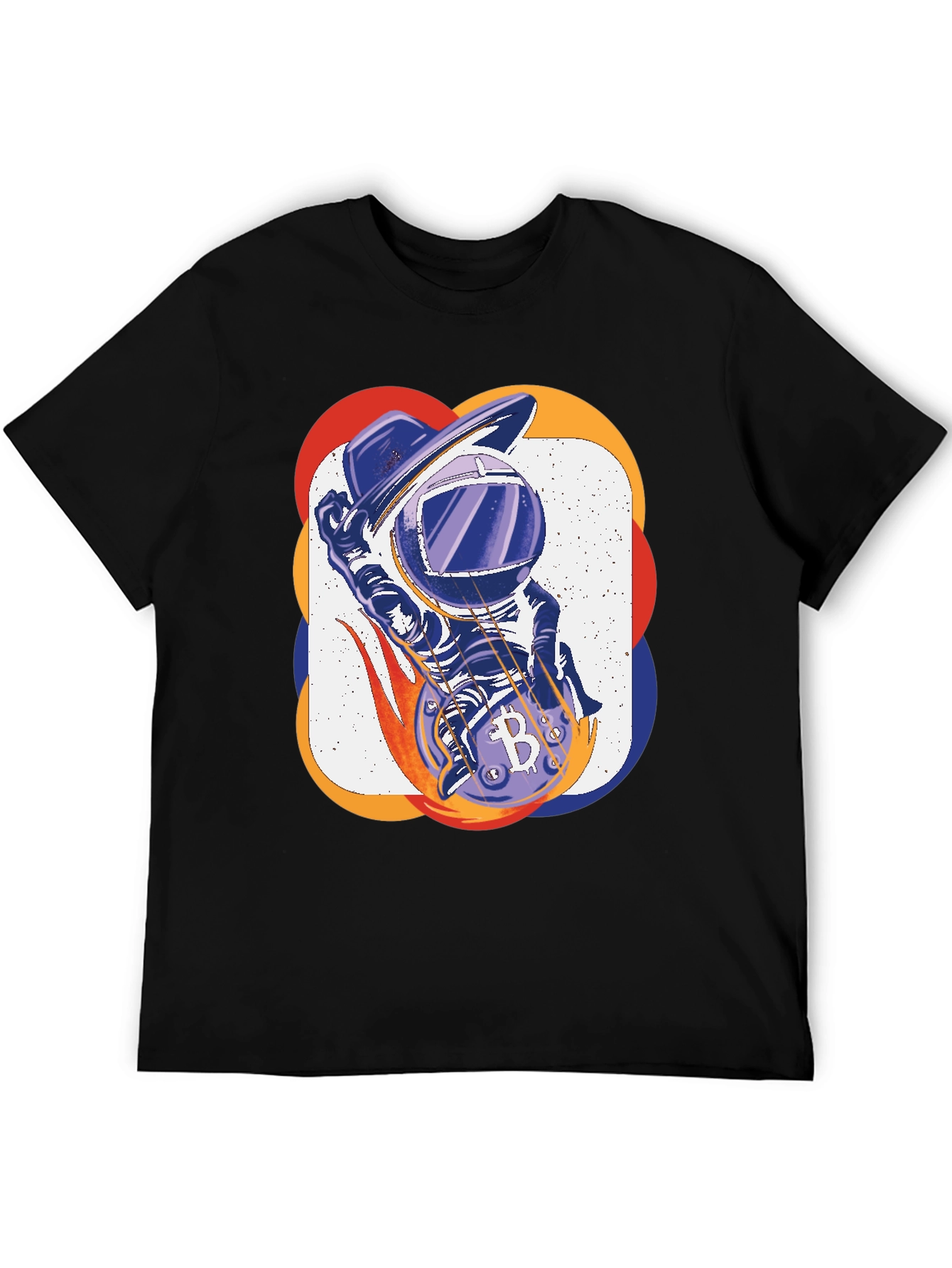 Bitcoin Astronaut T-Shirt - Crypto Space Design
