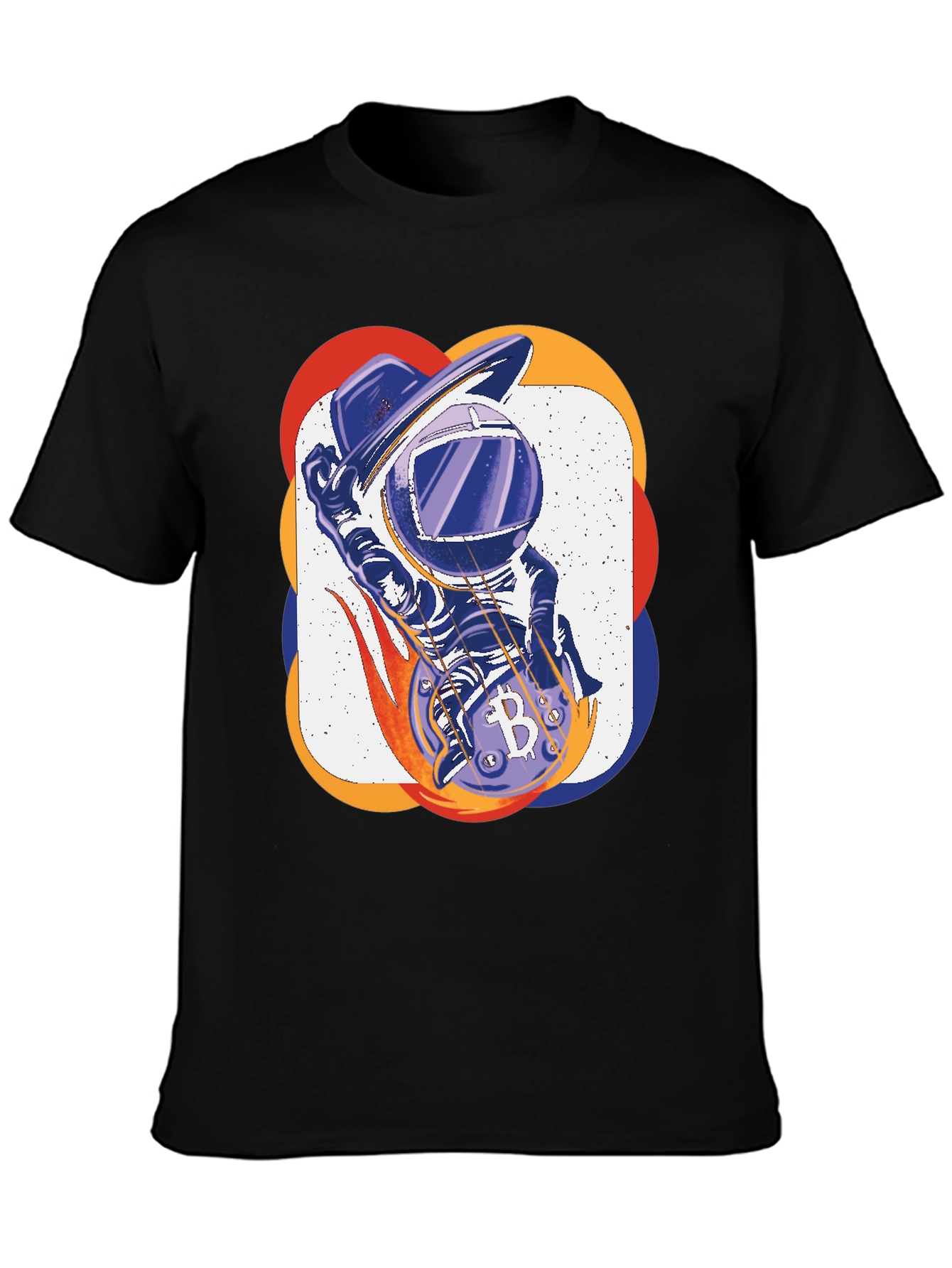 Bitcoin Astronaut T-Shirt - Crypto Space Design