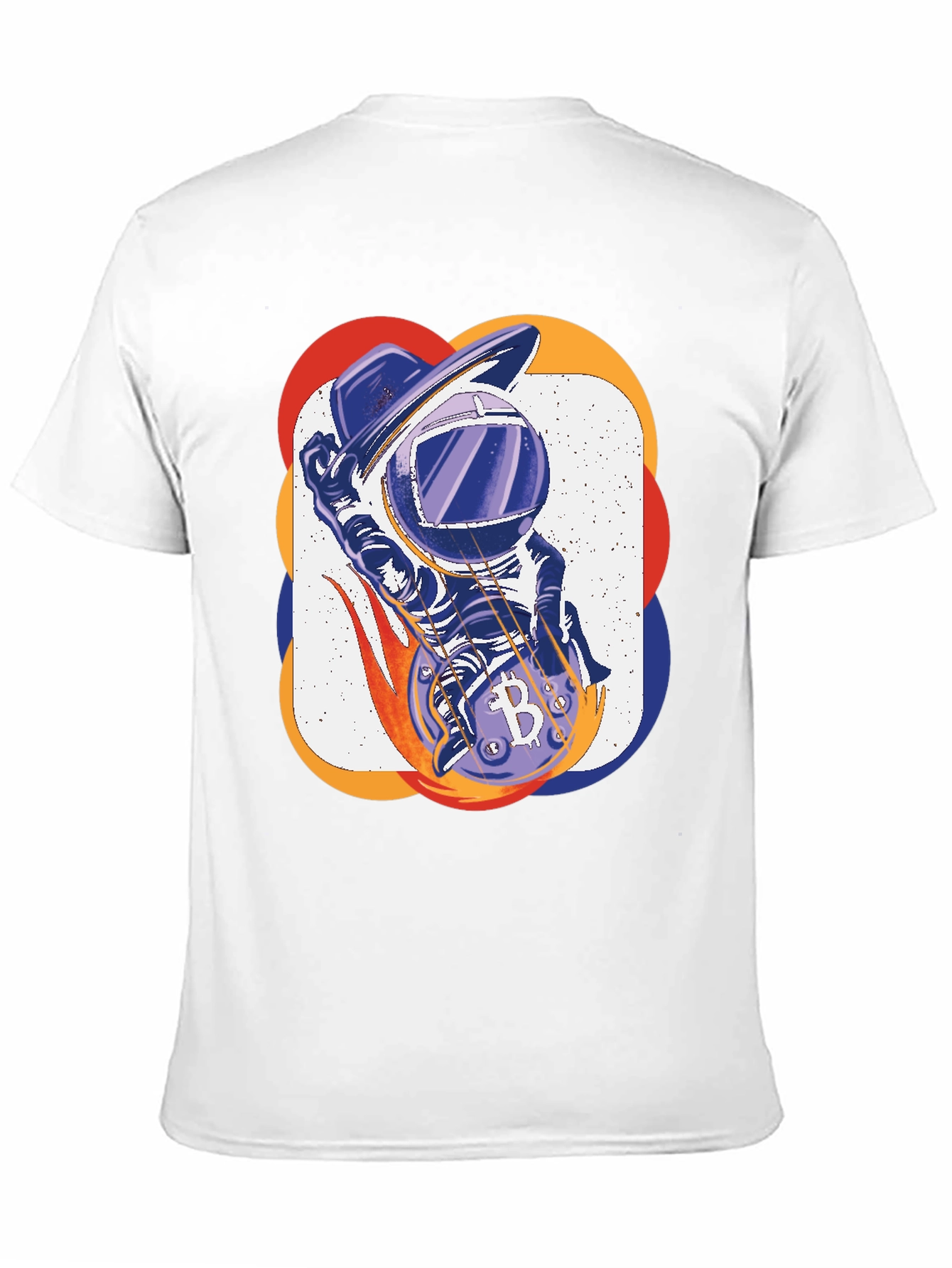 Bitcoin Astronaut T-Shirt - Crypto Space Design