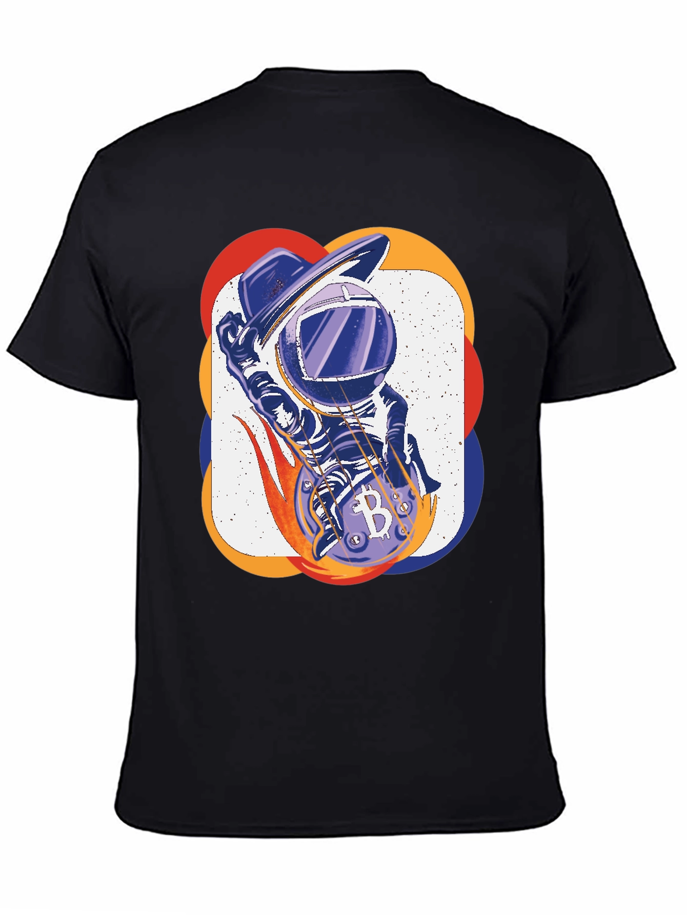 Bitcoin Astronaut T-Shirt - Crypto Space Design