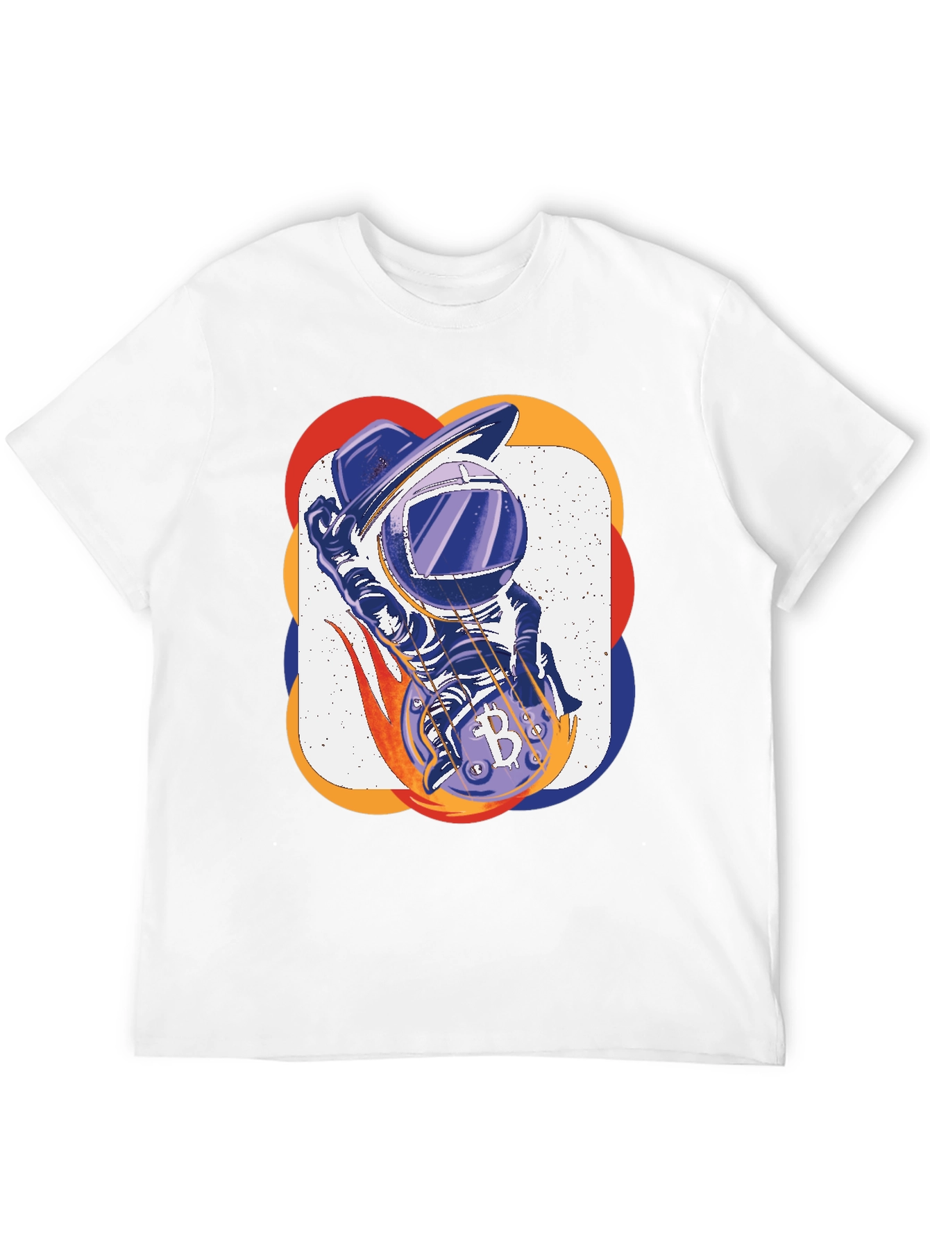 Bitcoin Astronaut T-Shirt - Crypto Space Design