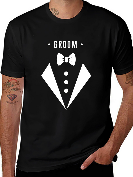 Groom Tuxedo T-Shirt - Wedding Party Apparel