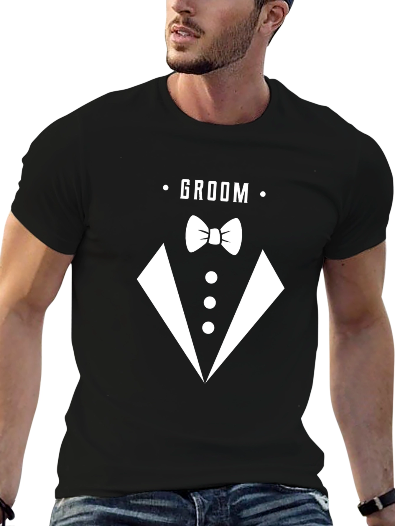Groom Tuxedo T-Shirt - Wedding Party Apparel