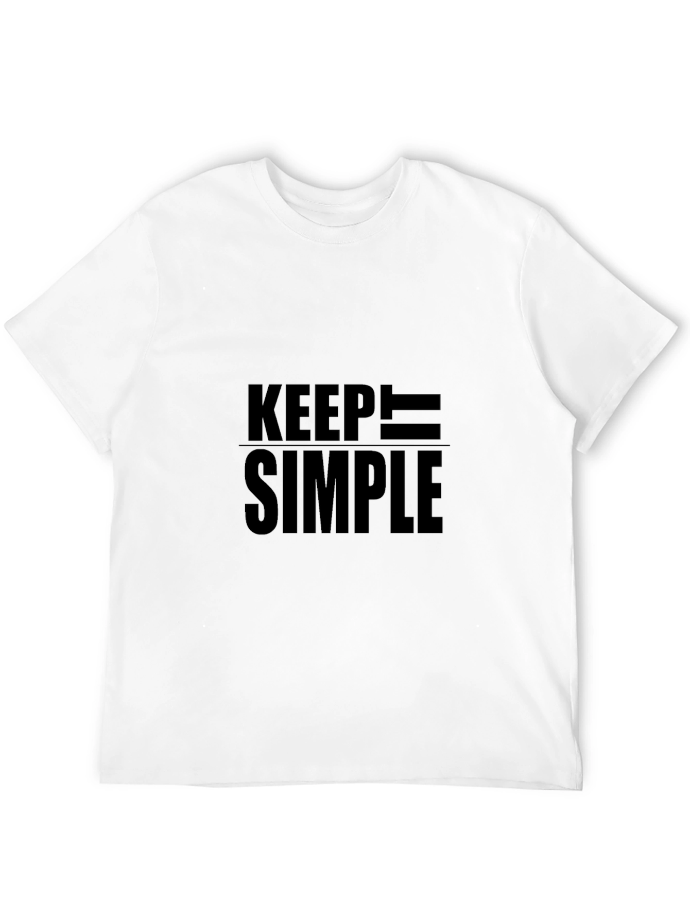 Keep it Simple Black Graphic Tee Shirt