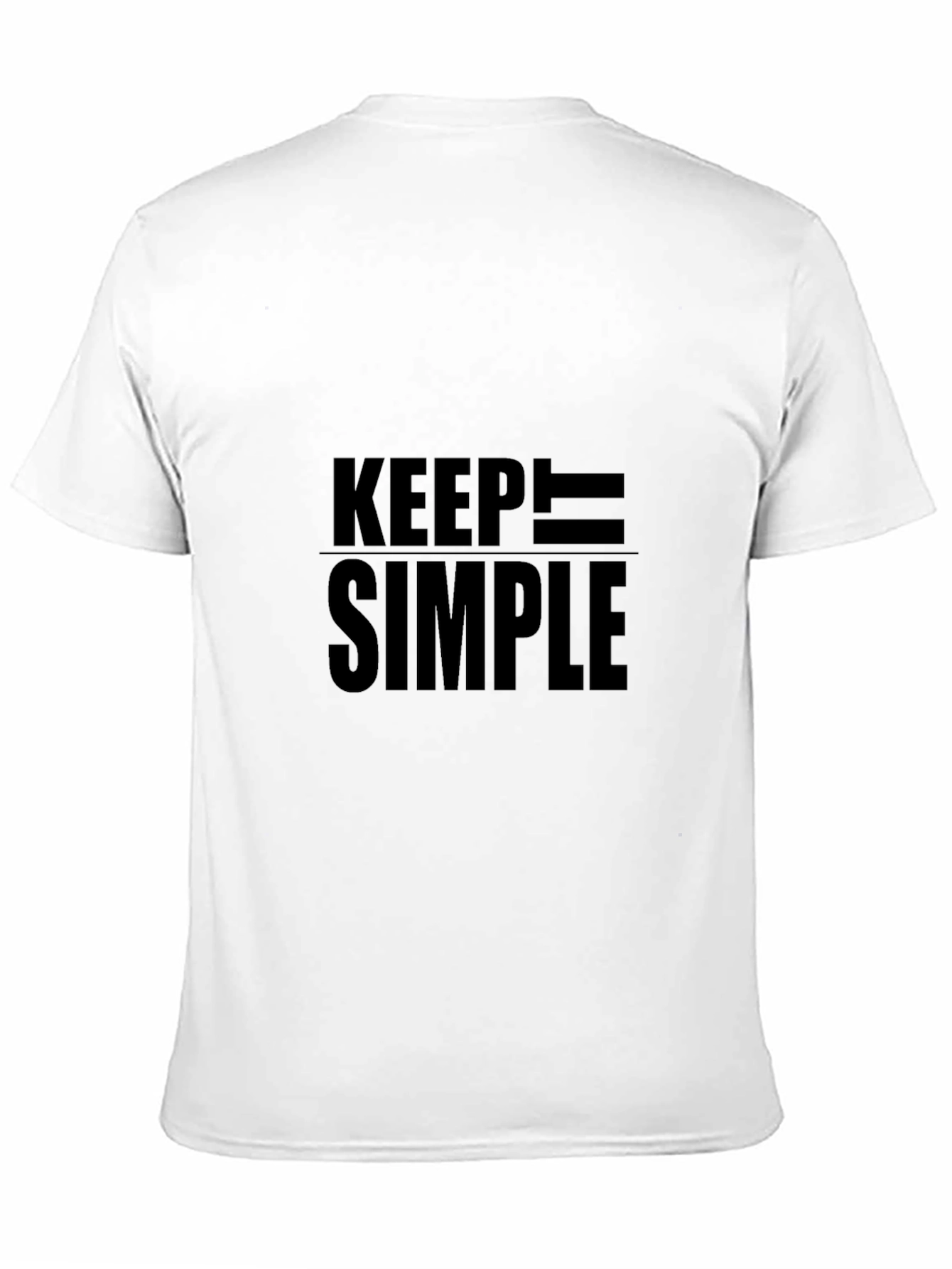 Keep it Simple Black Graphic Tee Shirt