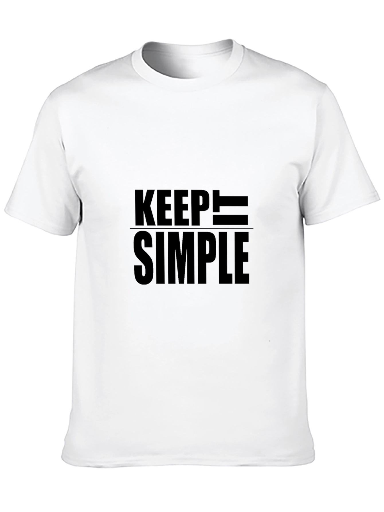Keep it Simple Black Graphic Tee Shirt