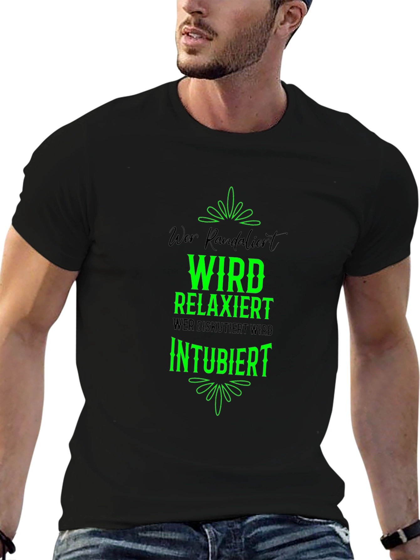 Funny German T-Shirt: Wer Randalierst Wird Relaxiert