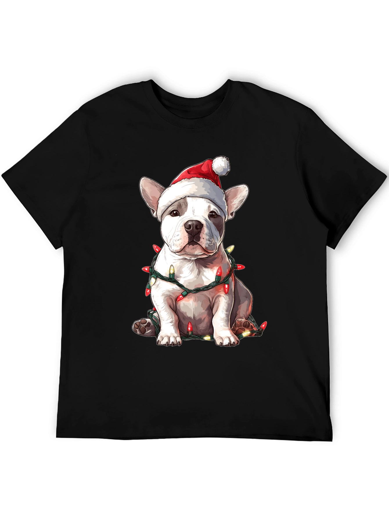 Festive French Bulldog Christmas T-Shirt