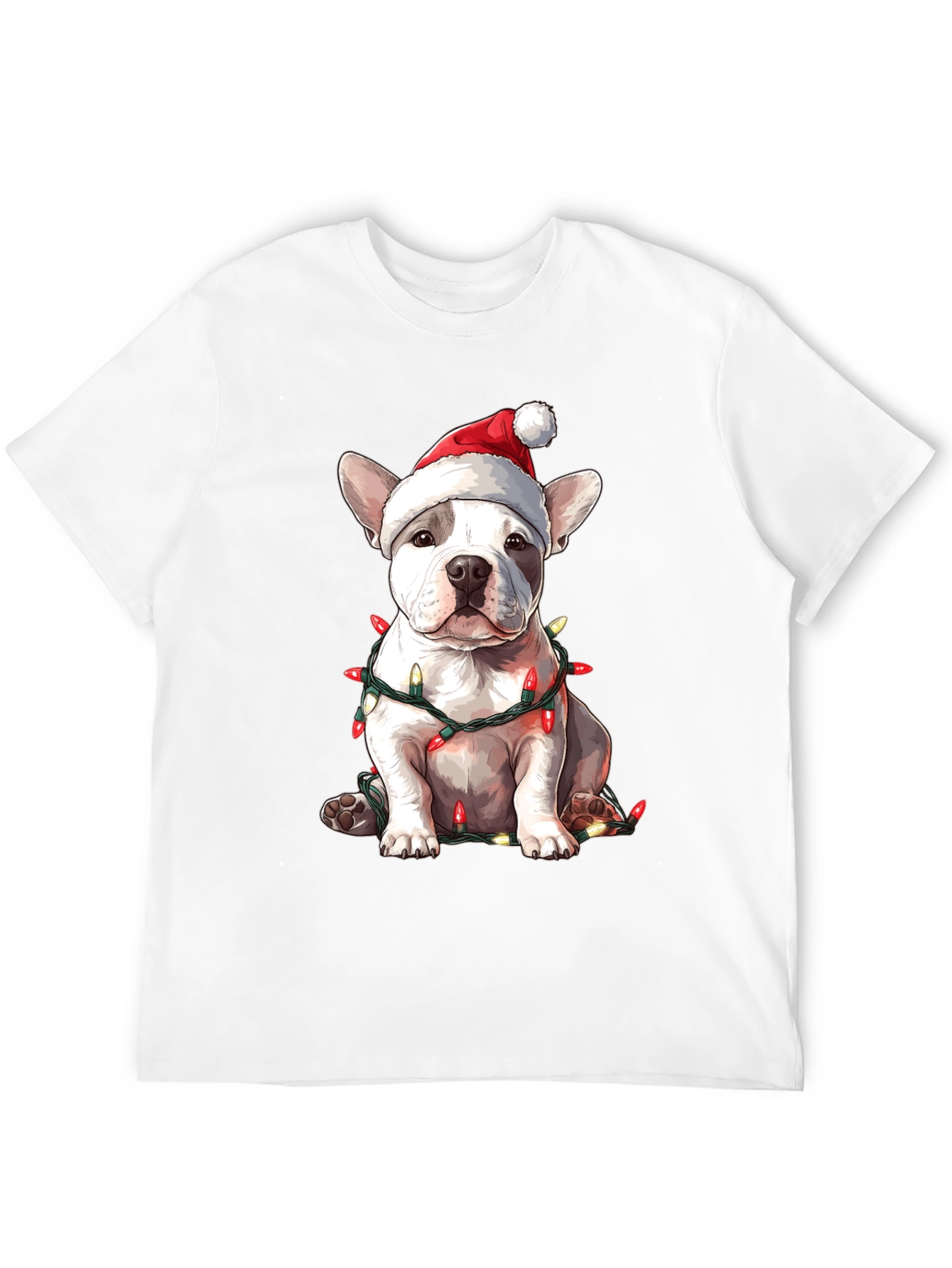 Festive French Bulldog Christmas T-Shirt