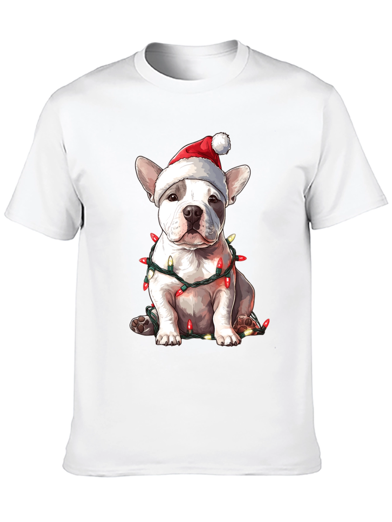 Festive French Bulldog Christmas T-Shirt