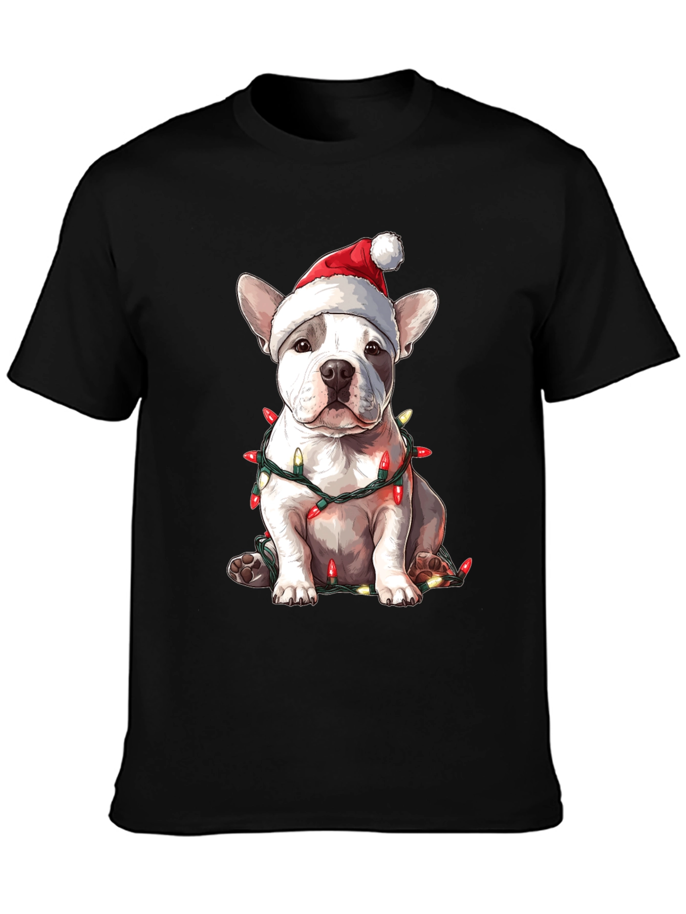 Festive French Bulldog Christmas T-Shirt