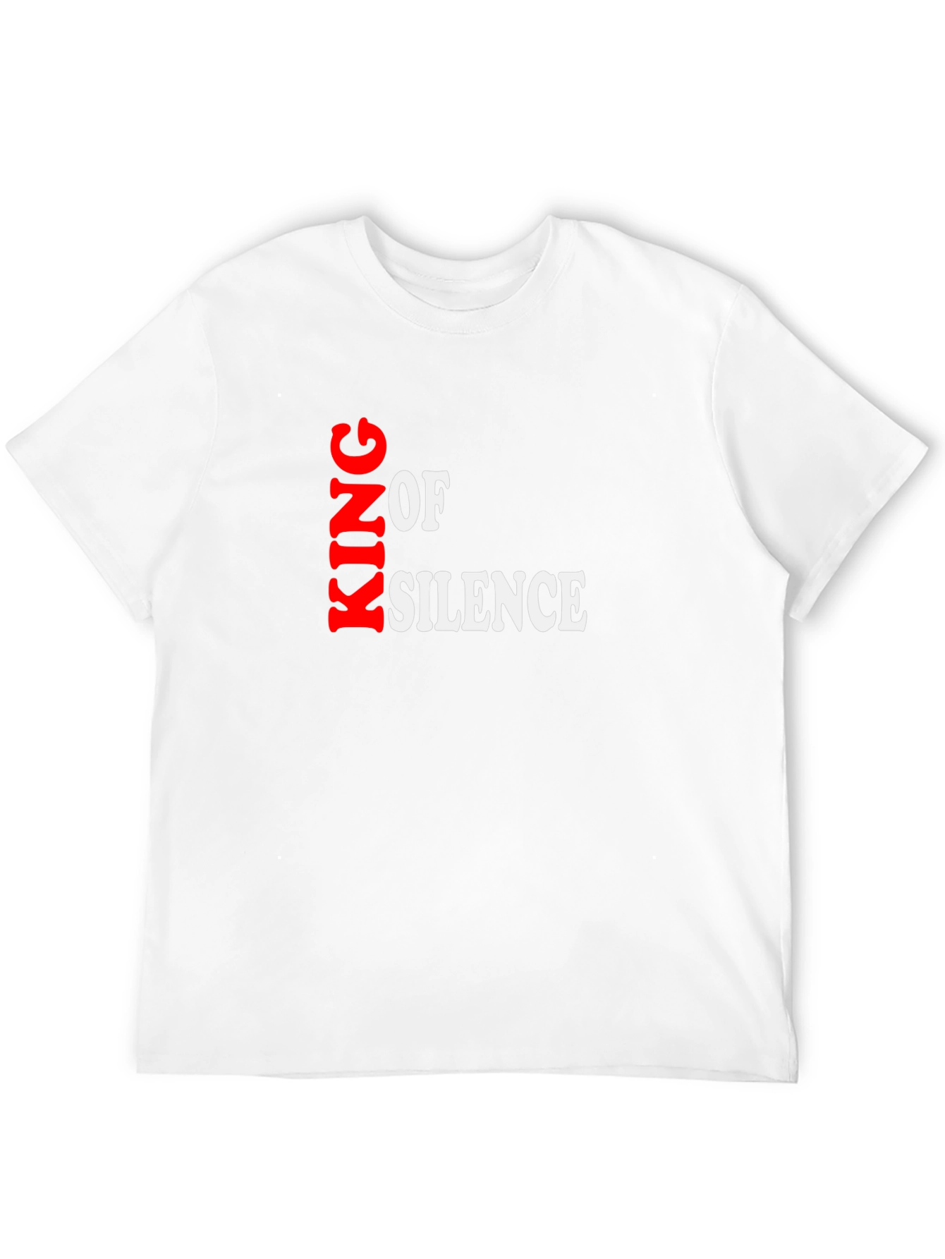 King of Silence Black T-Shirt | Unique Design