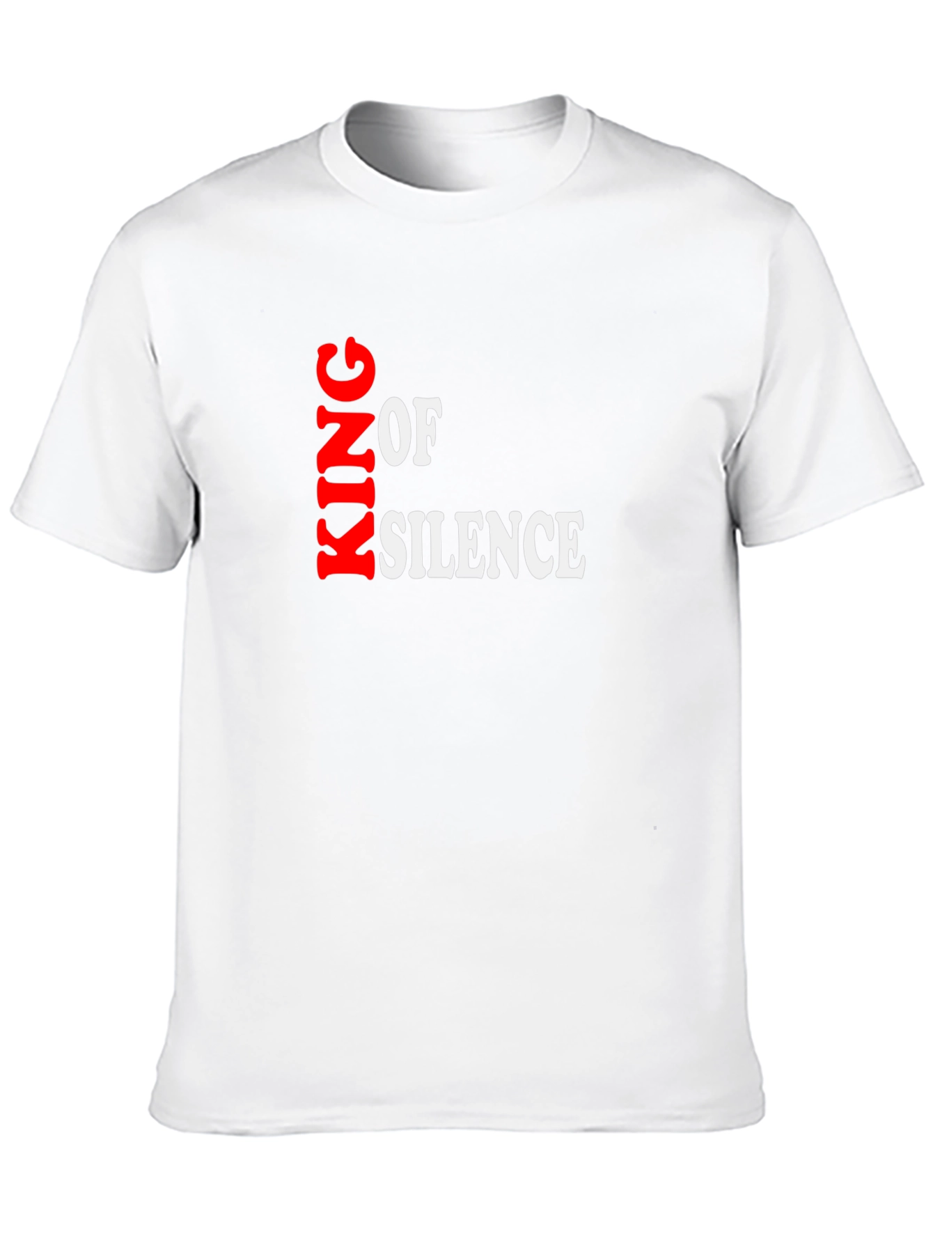 King of Silence Black T-Shirt | Unique Design