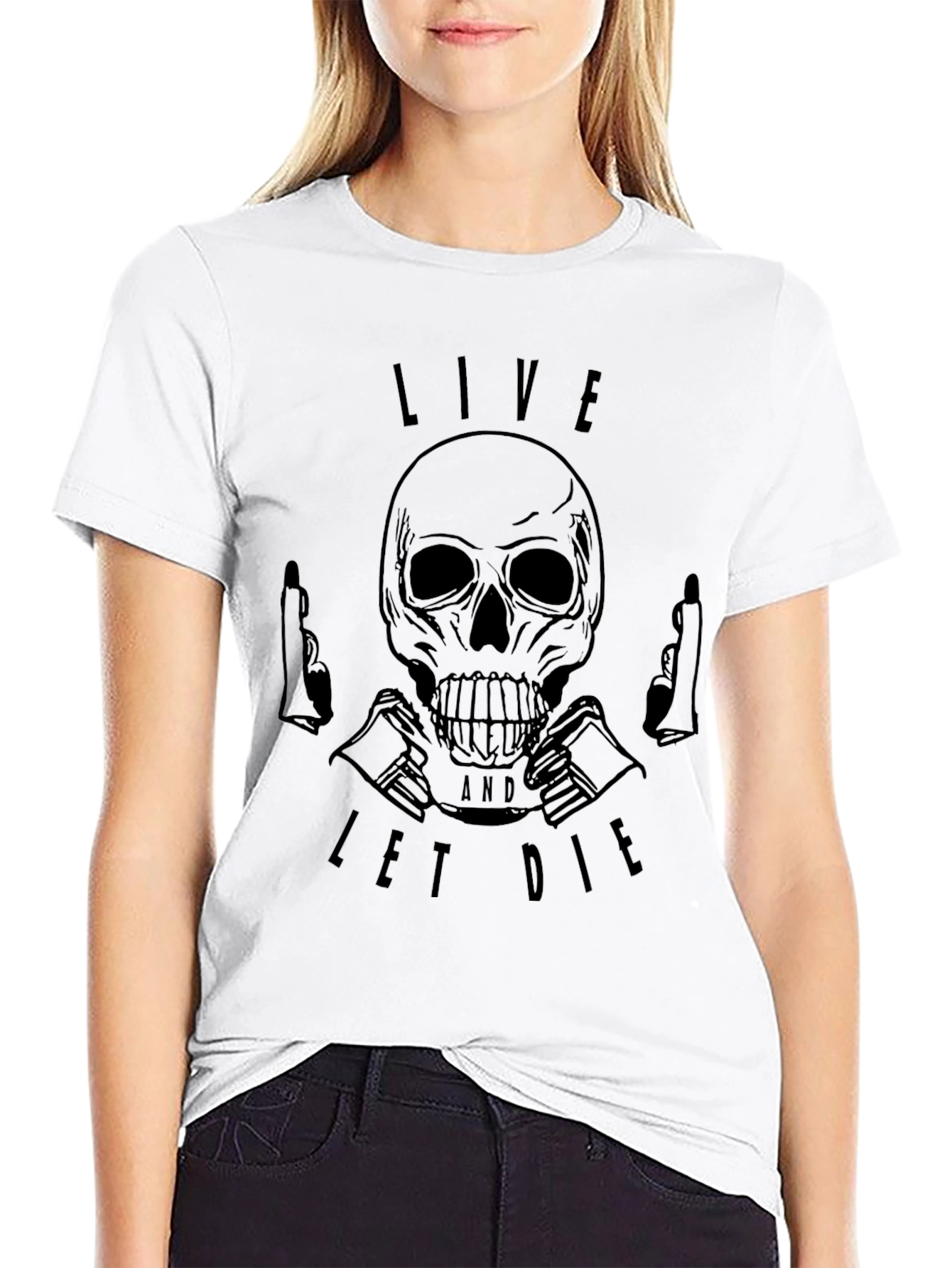 Live and Let Die Skull Graphic T-Shirt