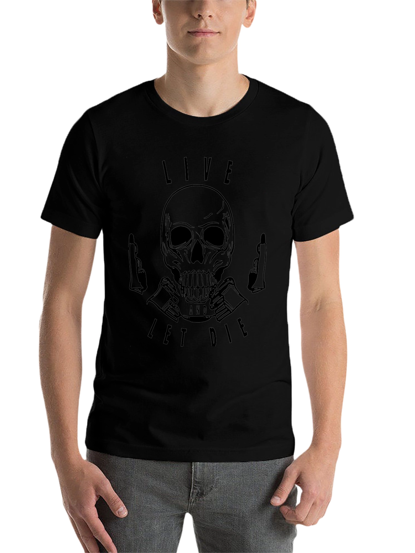 Live and Let Die Skull Graphic T-Shirt