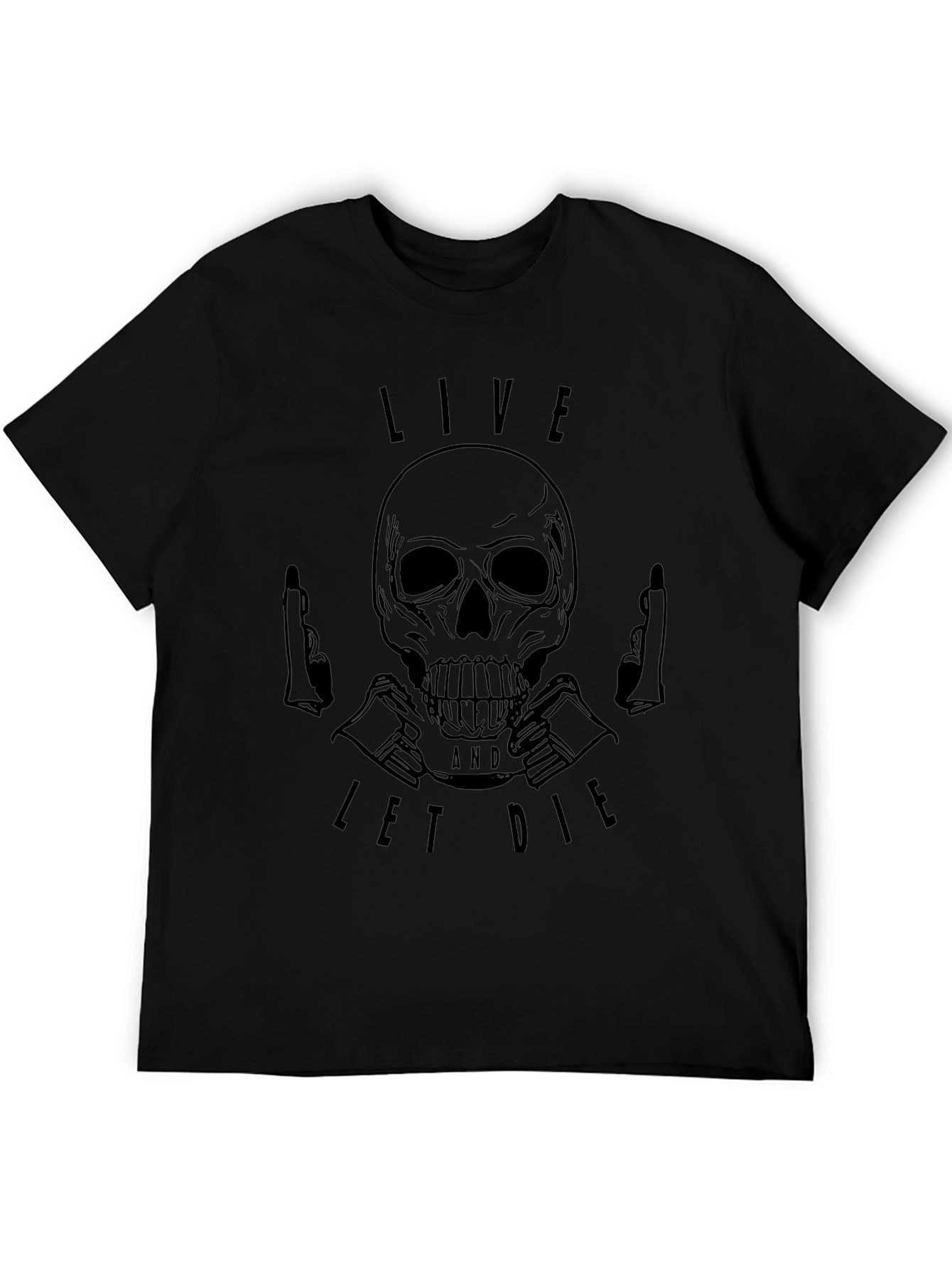 Live and Let Die Skull Graphic T-Shirt