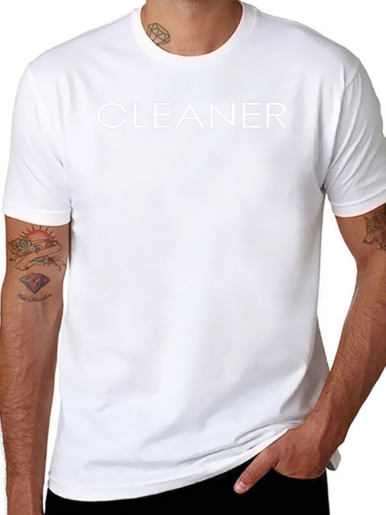 Cleaner T-Shirt - Classic Black Crew Neck Tee