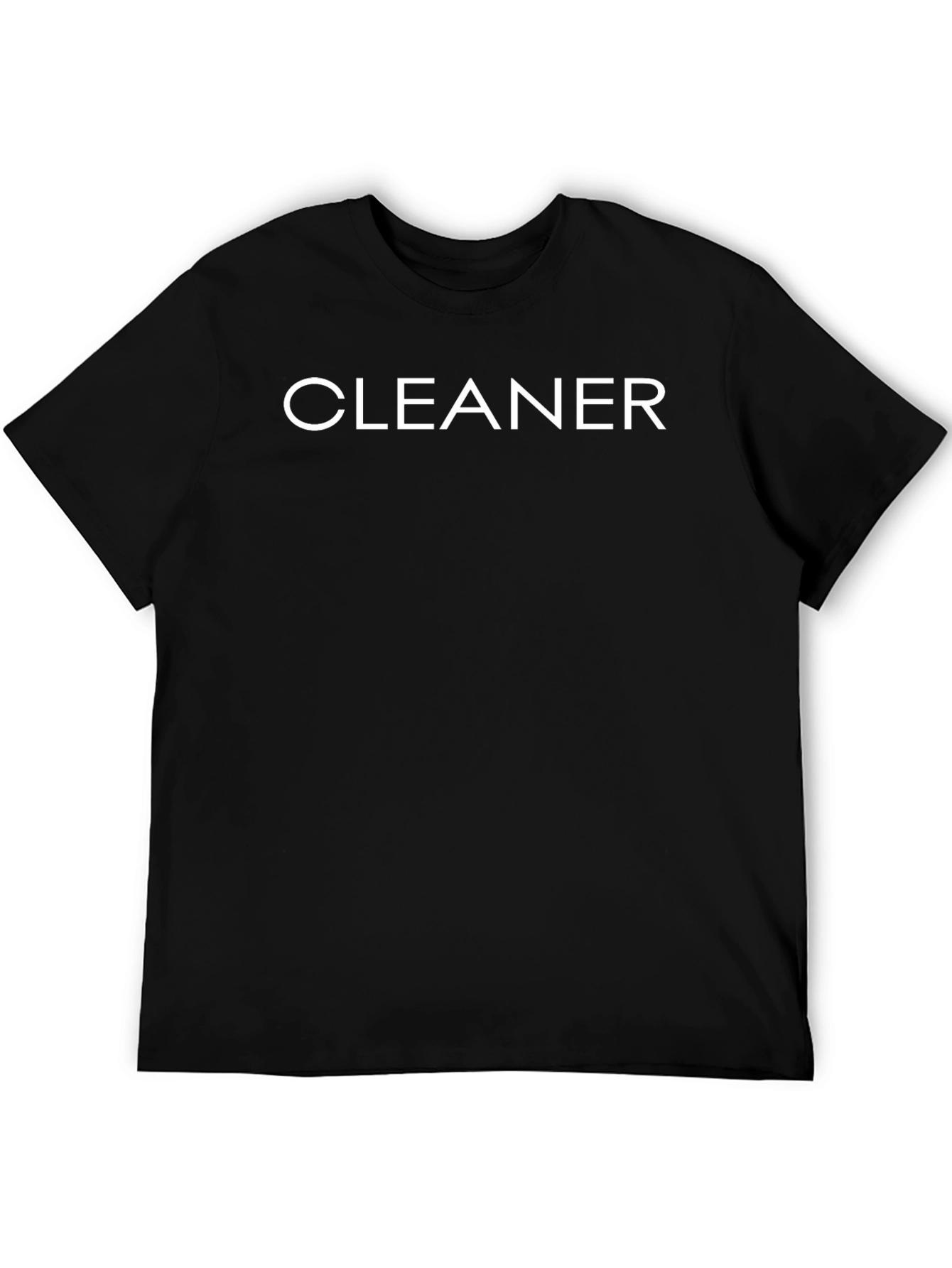 Cleaner T-Shirt - Classic Black Crew Neck Tee