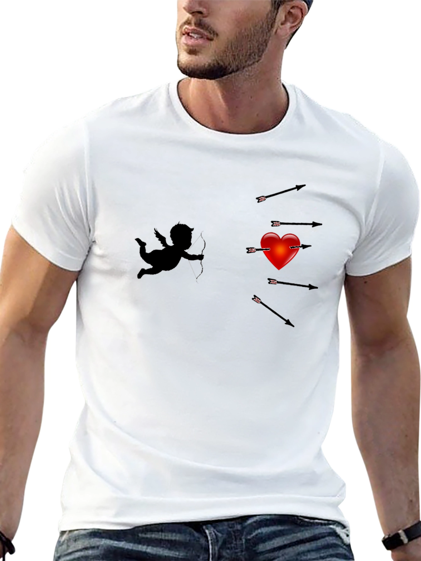 Cupids Arrow T-Shirt - Heartthrob Design