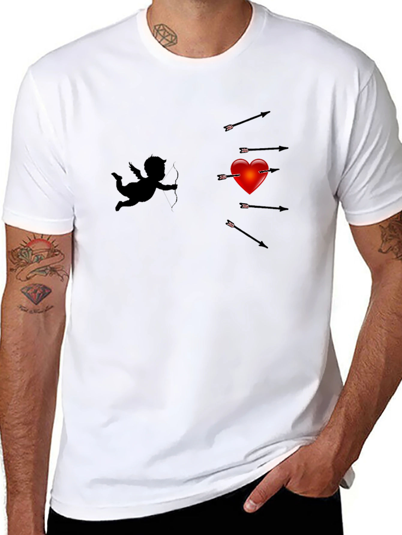 Cupids Arrow T-Shirt - Heartthrob Design