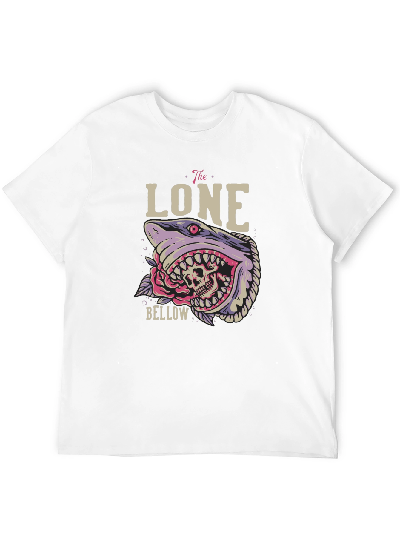 The Lone Bellow Graphic Tee - Shark Skull Design