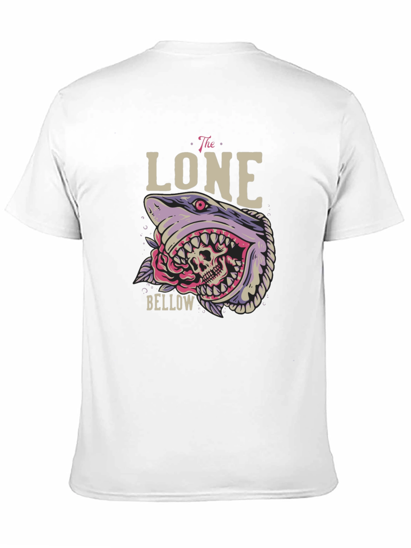 The Lone Bellow Graphic Tee - Shark Skull Design