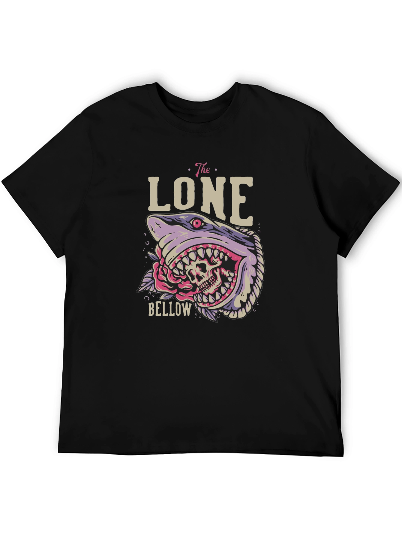 The Lone Bellow Graphic Tee - Shark Skull Design