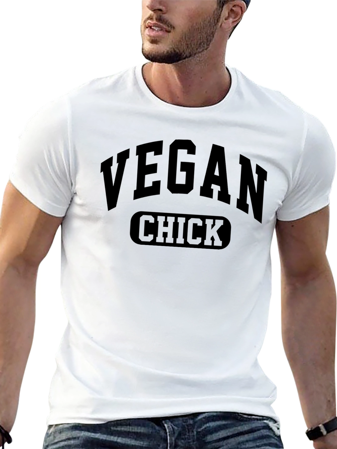 Vegan Chick Black Graphic Tee