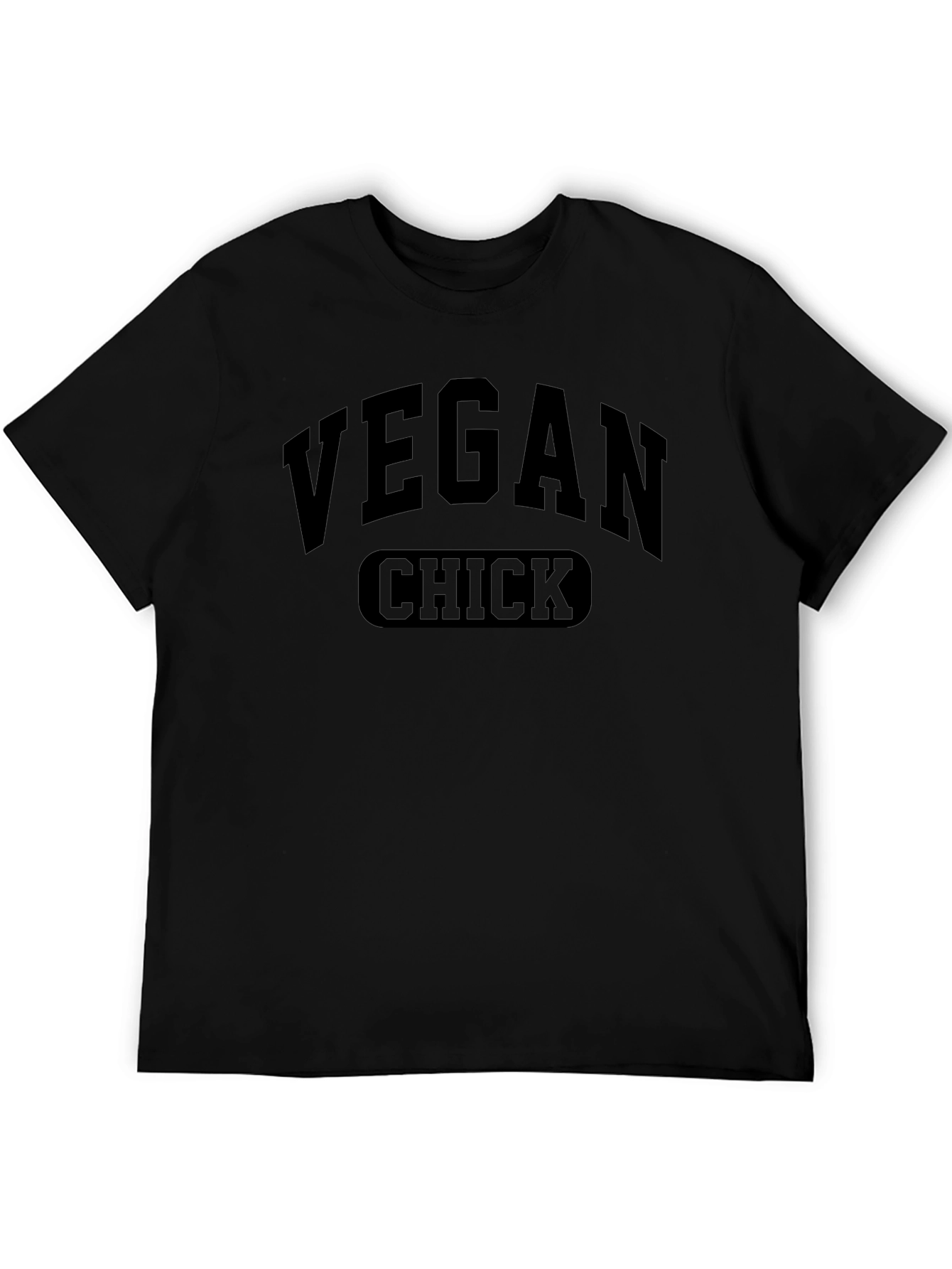 Vegan Chick Black Graphic Tee