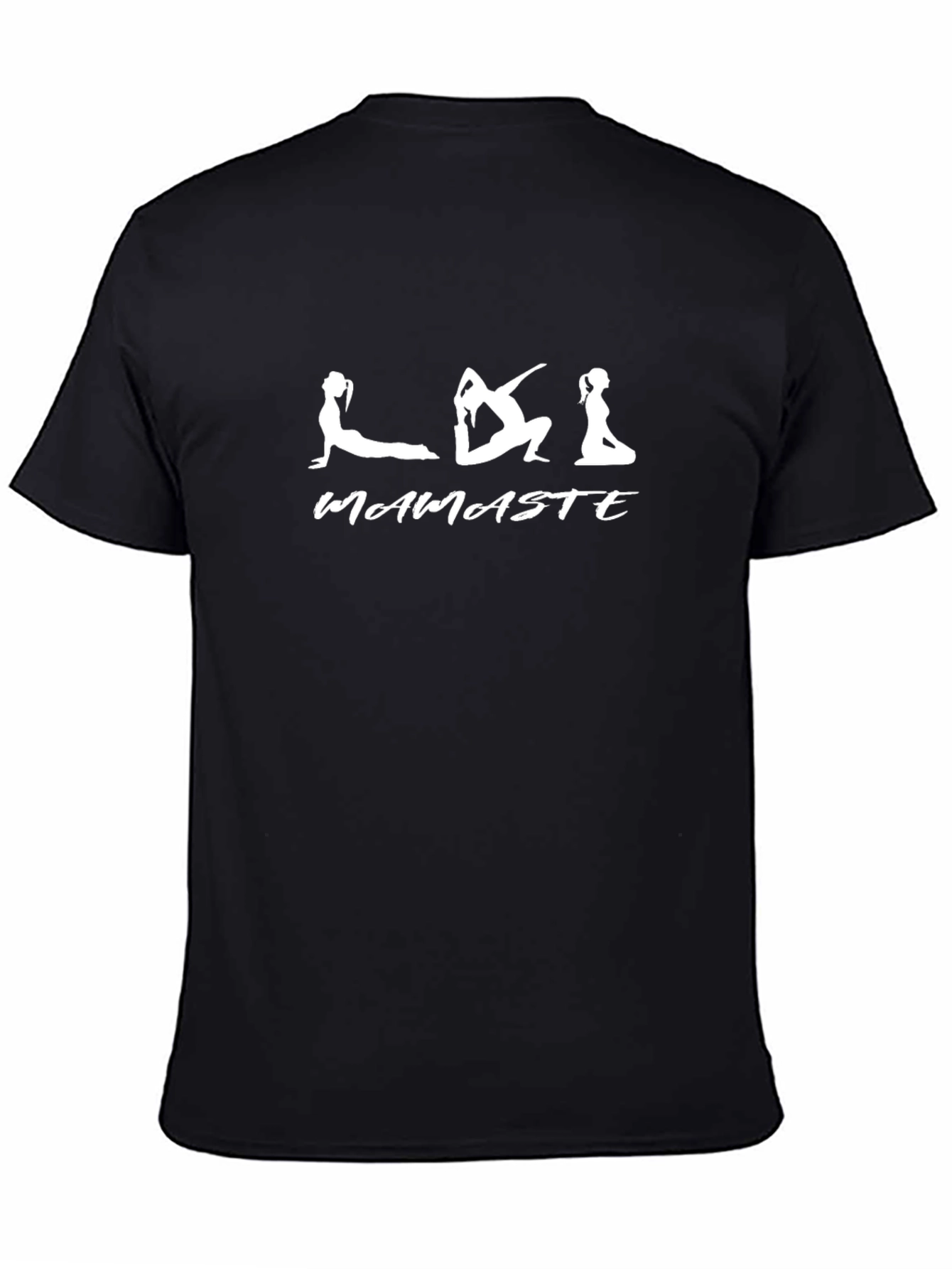 Mamaste Yoga T-Shirt - Black Cotton Tee