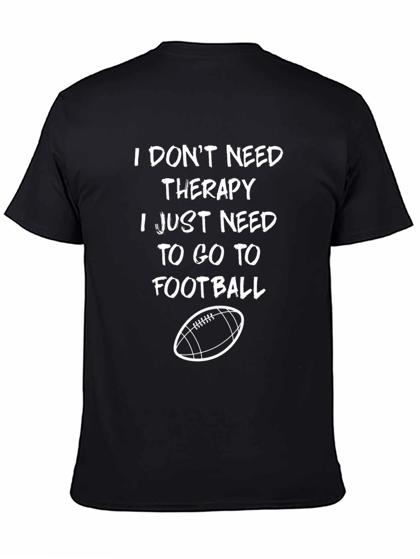Funny Football Therapy Graphic T-Shirt